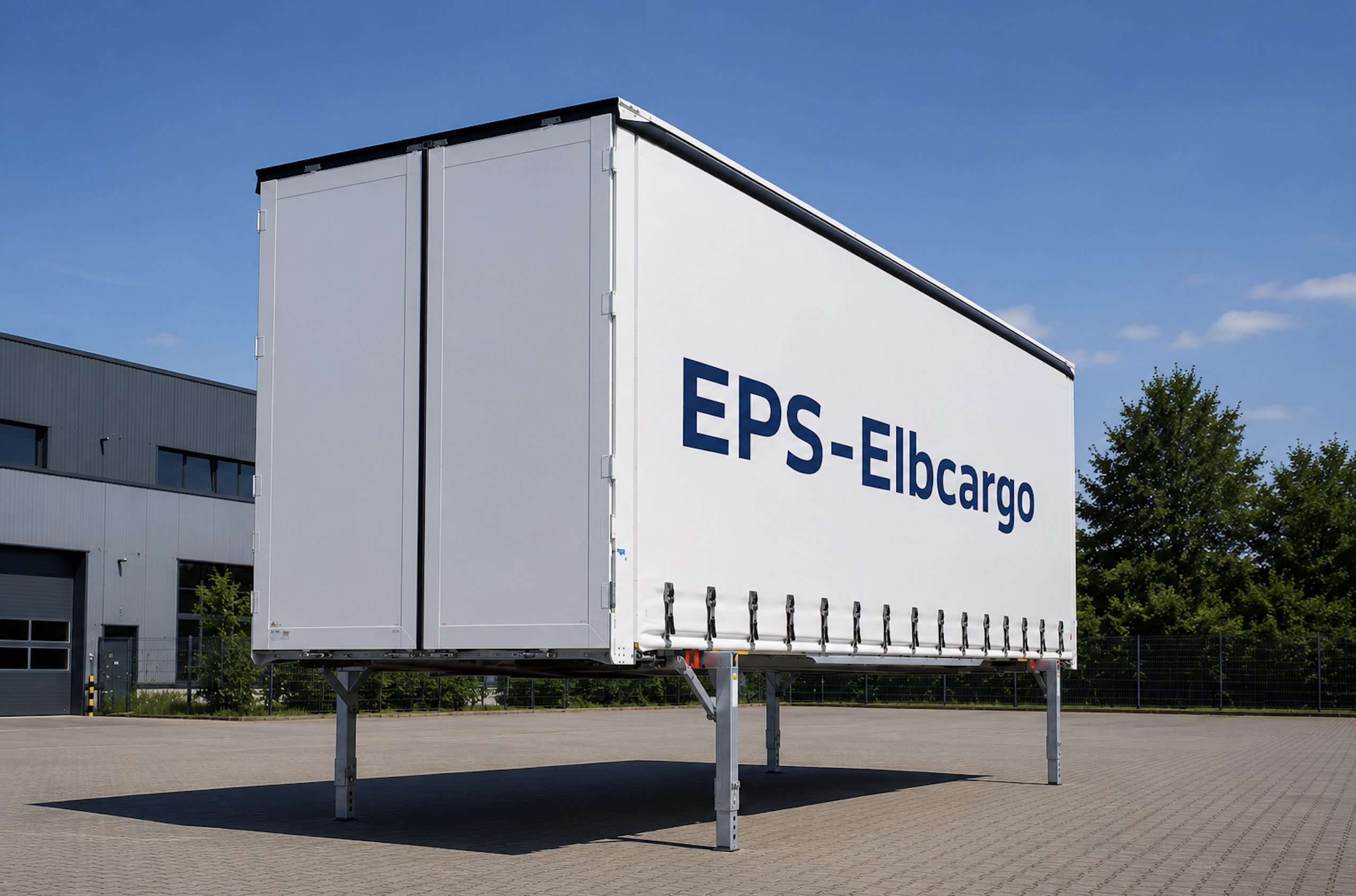 Wechselbrücke von EPS-Elbcargo GmbH auf einem Gelände